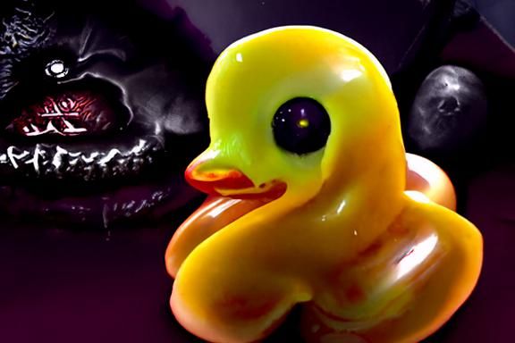 Eldritch Rubber Ducky: Hyperdetailed and Realistic
