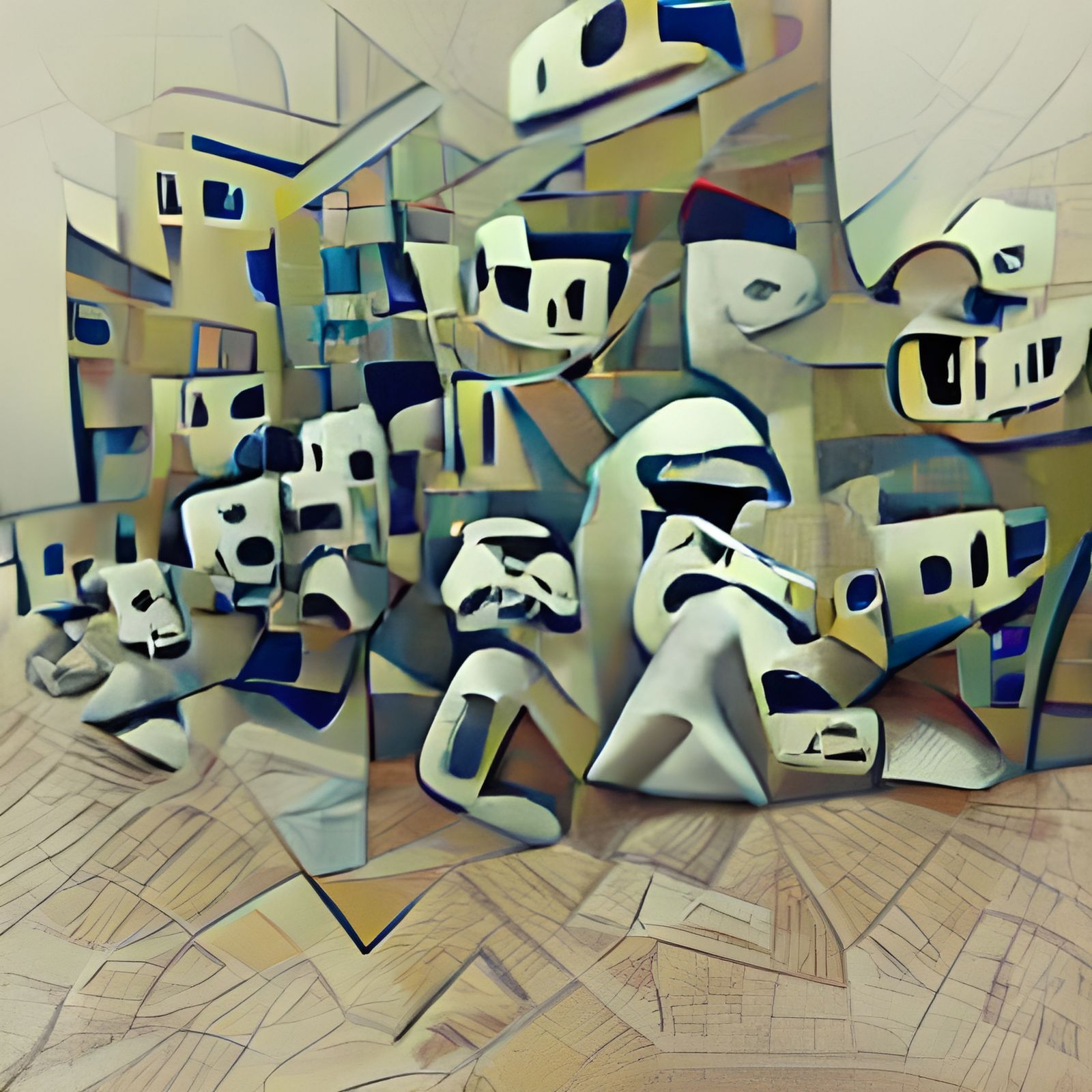 Cubist Stormtrooper Army: Star Wars Inspired Art