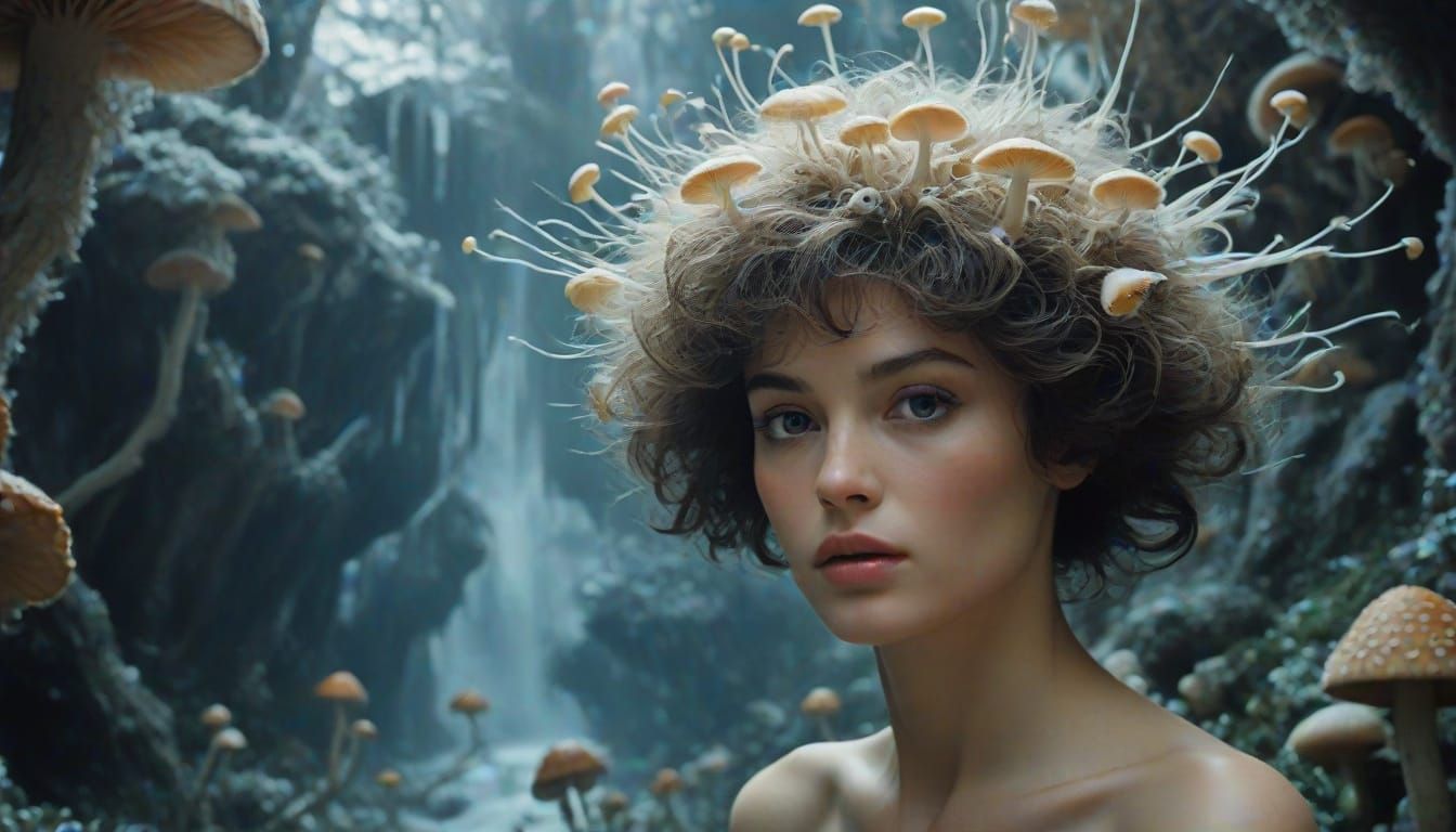 Surrealism Meets Nature in Cyberpunk Digital Art