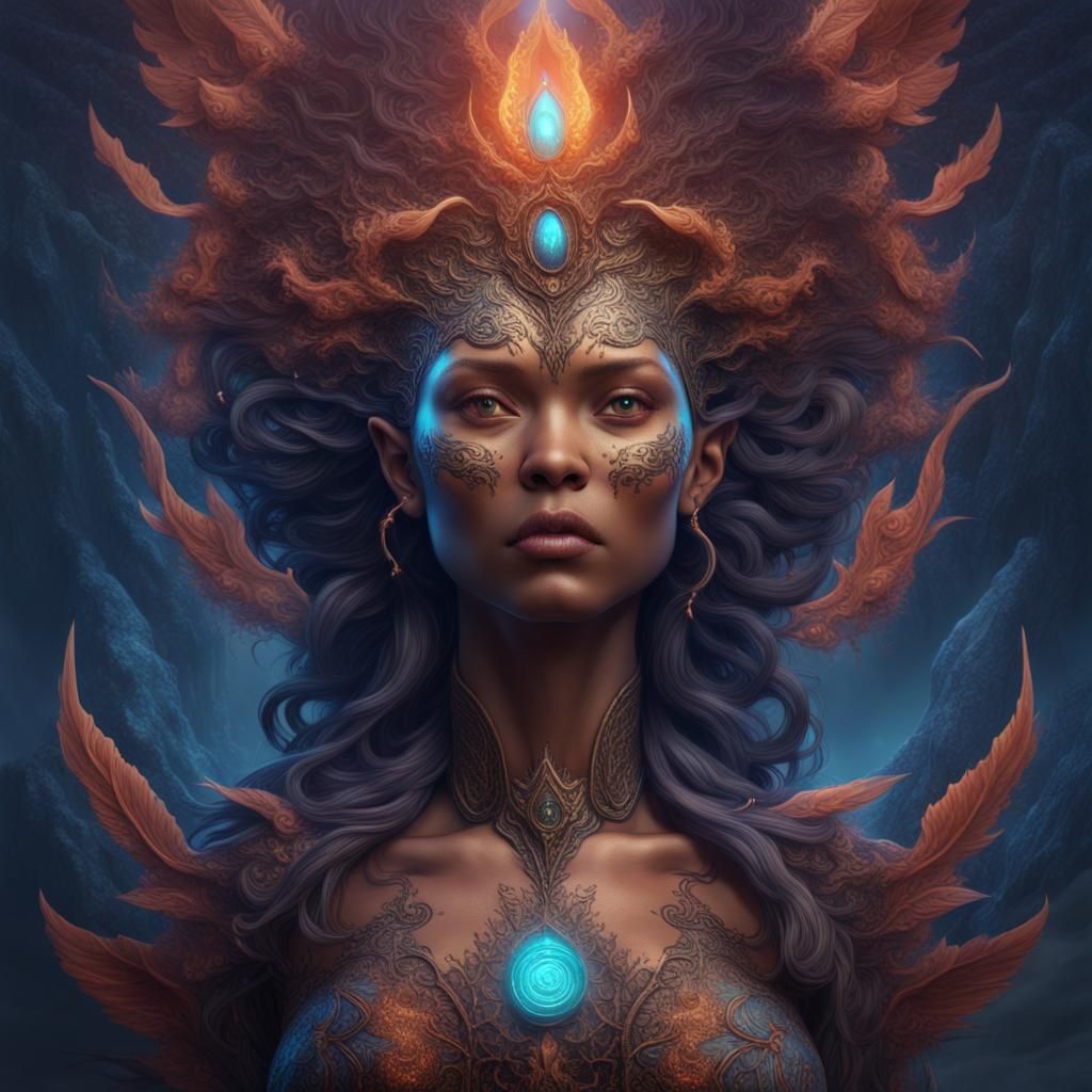 Gaia Mother Spirit in Detailed Matte Painting