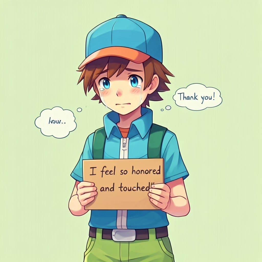 Young Pokémon Trainer Ritchie Overwhelmed with Joy and Grati...
