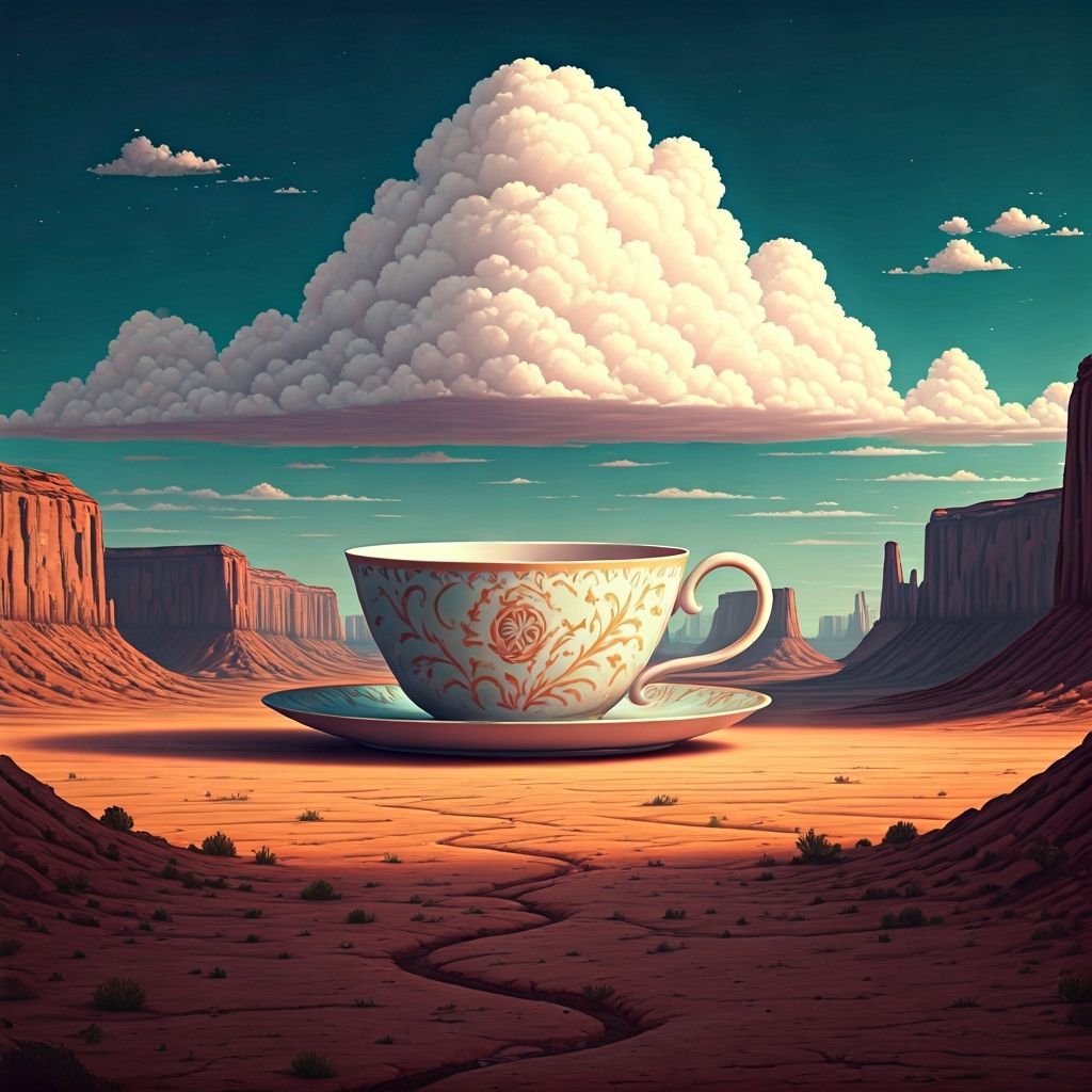 Giant Teacup Town in Twilight Canyon