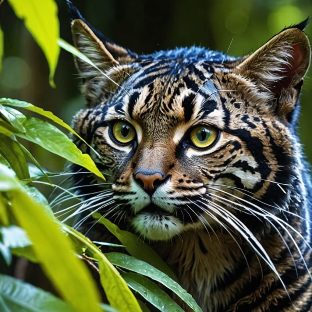 Gorgeous Wild Cat Hunting in Amazon Rainforest