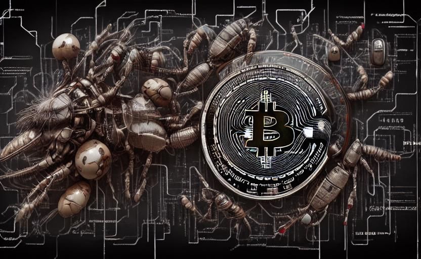 Cyberpunk Mutant Insects in Futuristic Cityscape