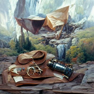 Adventuring Equipment as Oil Painting