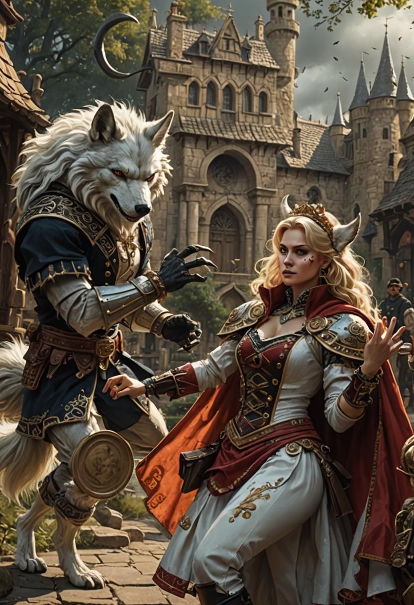 Caperucita y el lobo.