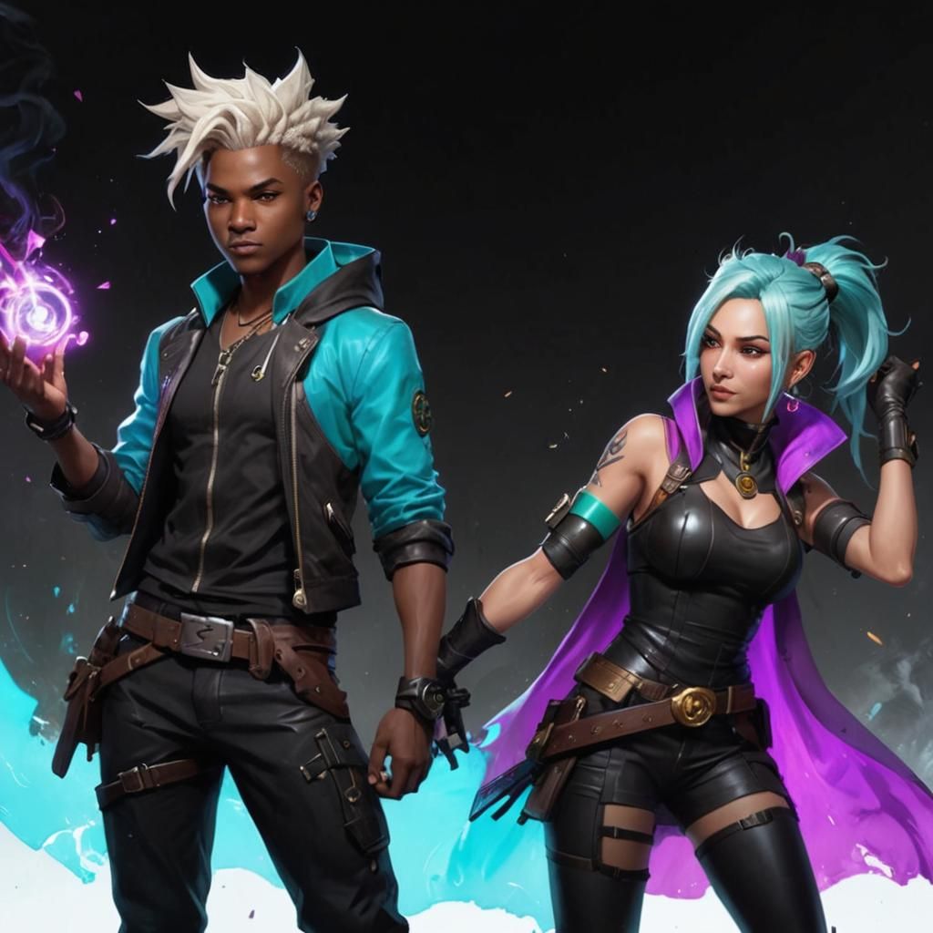 Ethereal League of Legends Characters in Vibrant, Hyperdetai...