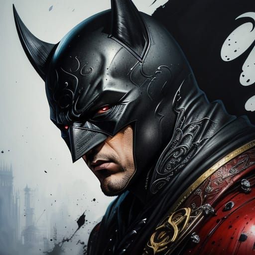 Dark Knight in Ink: A Photorealistic Batman Masterpiece