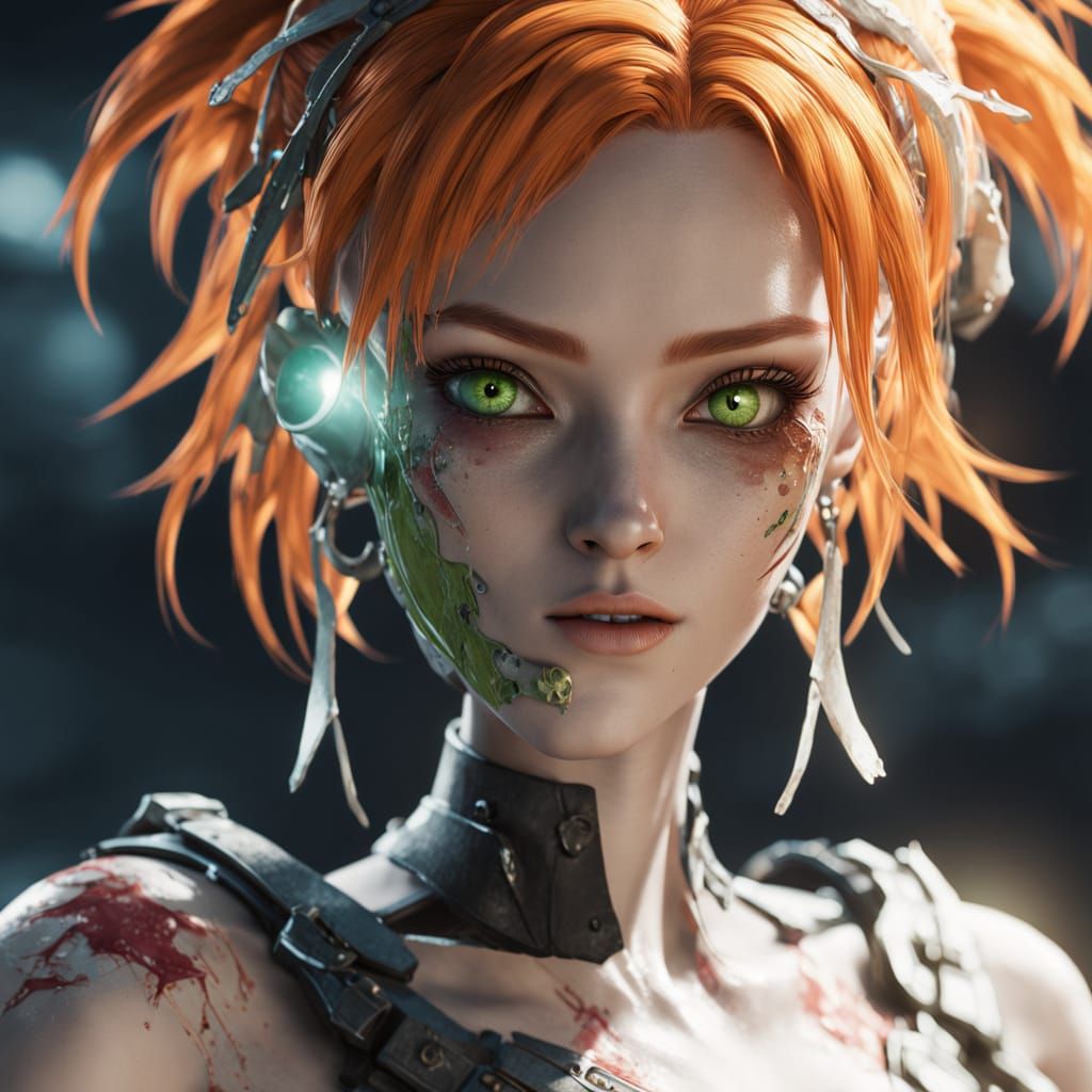 Monster Girl Gwen Tennyson in 3D Anime Art