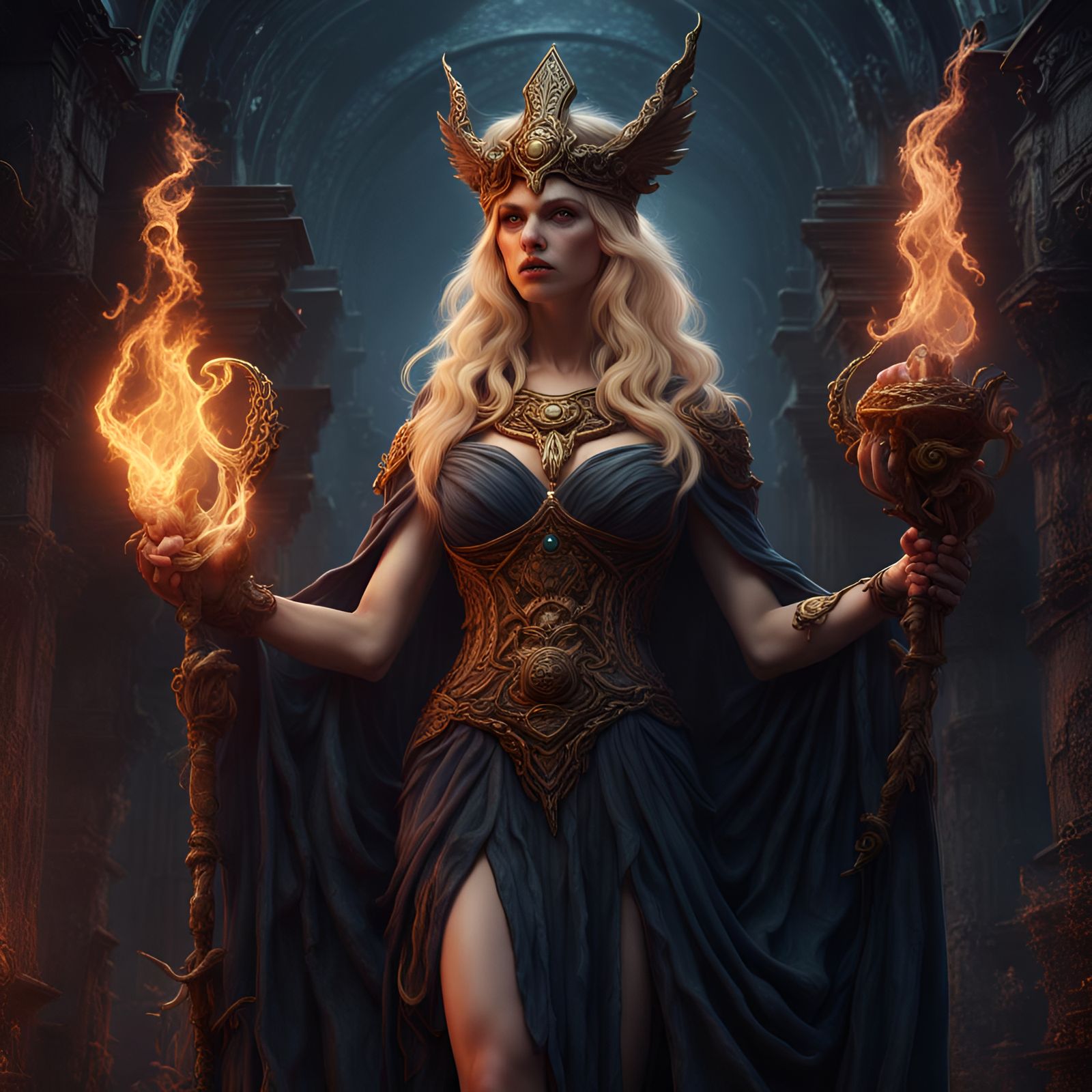 Hecate: Blonde Goddess of the Underworld