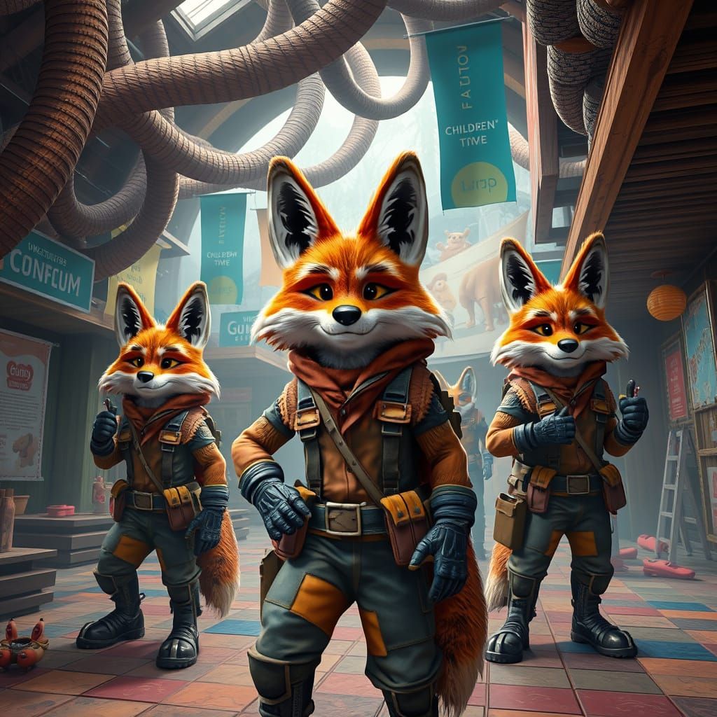 Furry Coyotes Build Whimsical Children's Museum at Charity B...