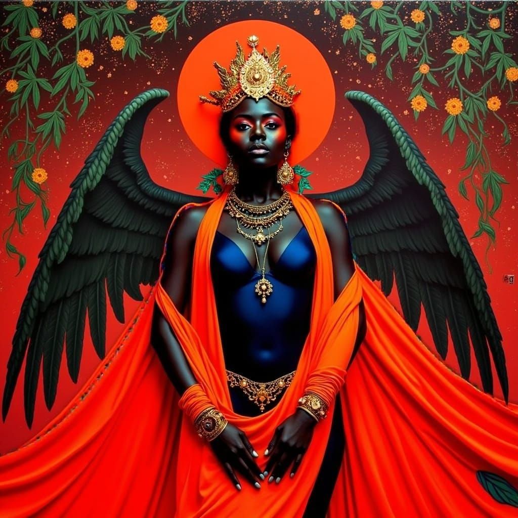 Chimaera of Man and Woman in Rough Glamor Style