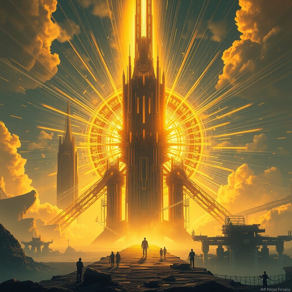 Hopeful Futuristic Concept Art Piece