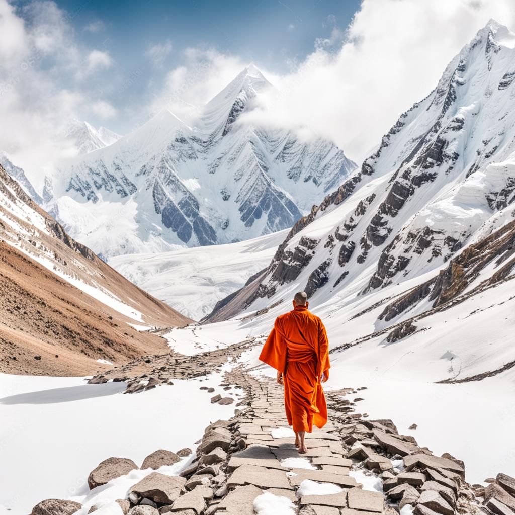 Buddhist Monk Seeks Knowledge in Himalayas