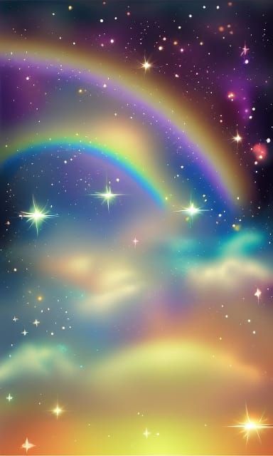 Radiant Rainbow Light in Cosmic Matte Space