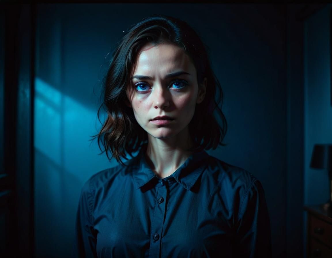 Moody Film Noir Portrait in Dark Realism Style