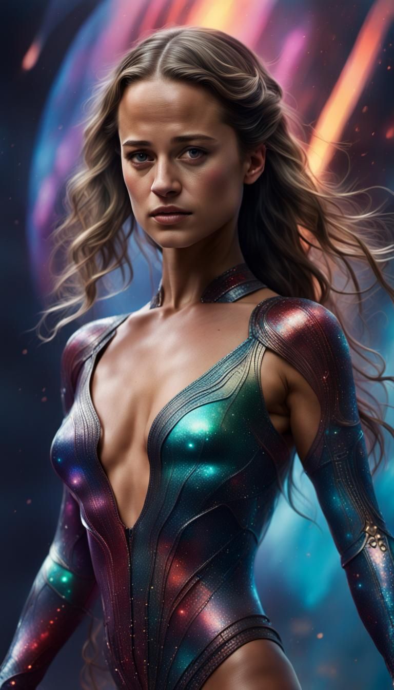 Alicia Vikander Dark Fantasy Portrait in 8k
