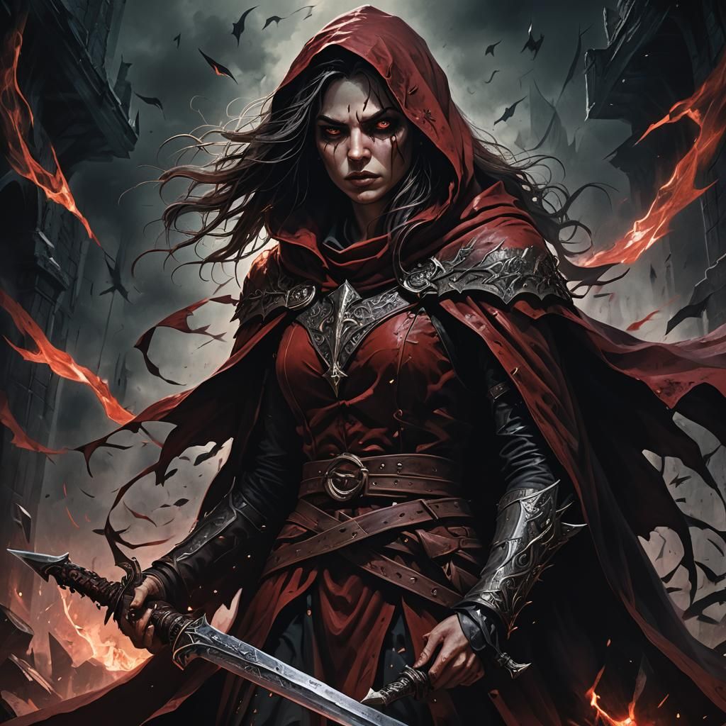 Dark Fantasy Mage of Chaos and War