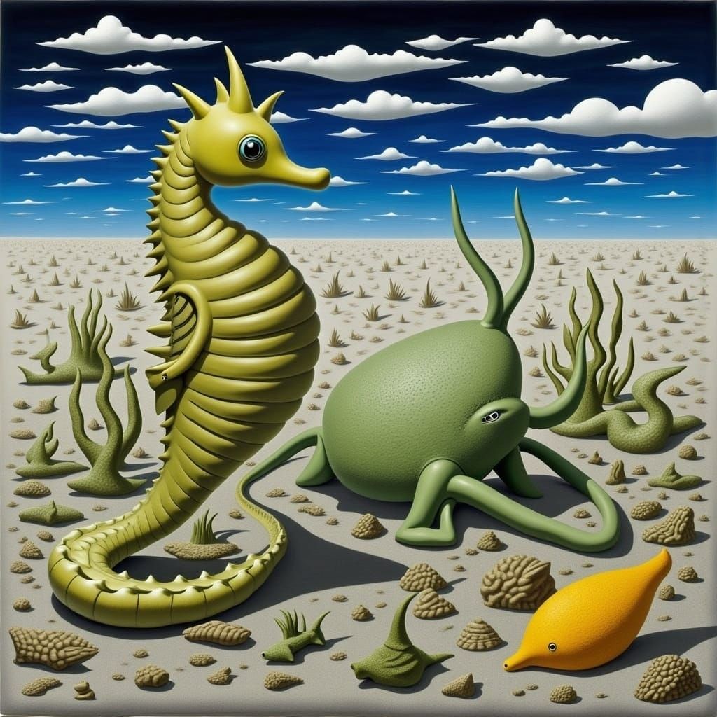 Seahorses Building a Planet in Alien Sea