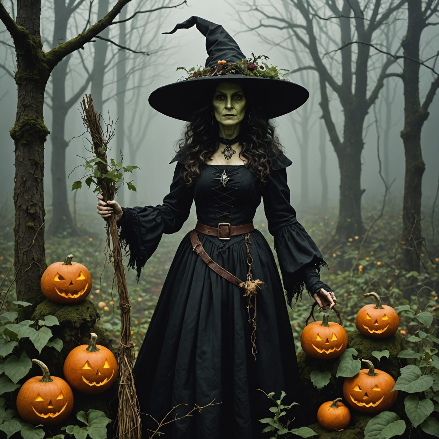Enchanting Witch of Nature and Growth
