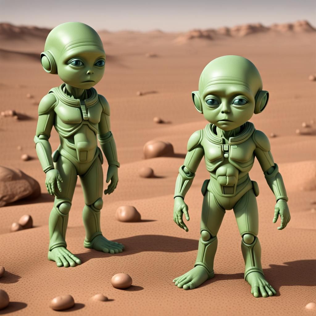 Anatomically Correct Little Green Men from Mars