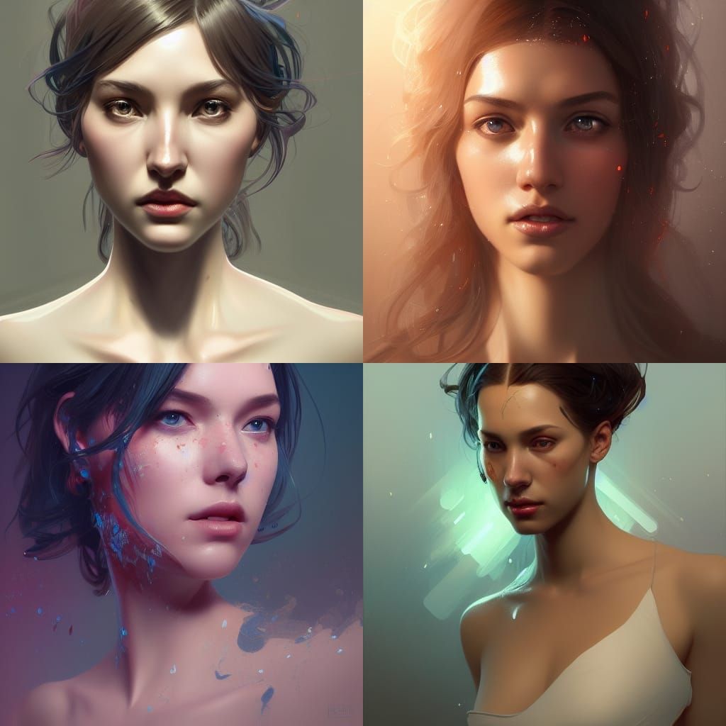 Hyperdetailed AI Portrait in Volumetric Lighting