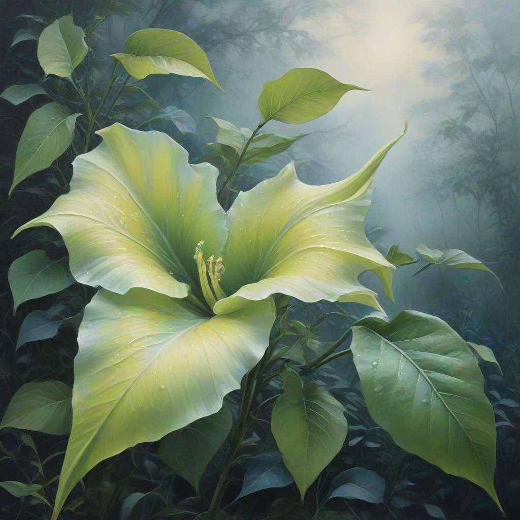 Brugmansia spp. 	angel's trumpet