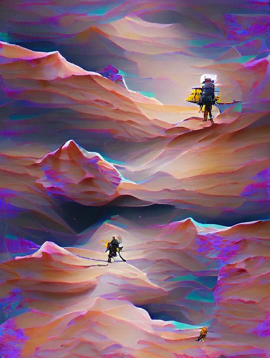 AI Generated Image of an Explorer