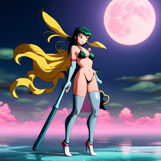 Lum Invader: Detailed Matte Painting in 8K