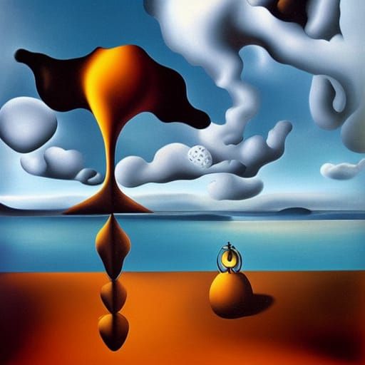 Surreal Nostalgia of October Rain, Dali Style