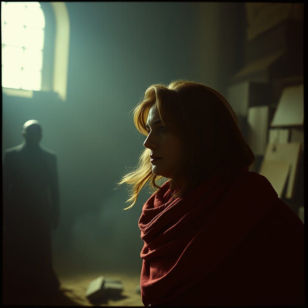 Epic Cinematic Film Still in Vintage 35mm Style