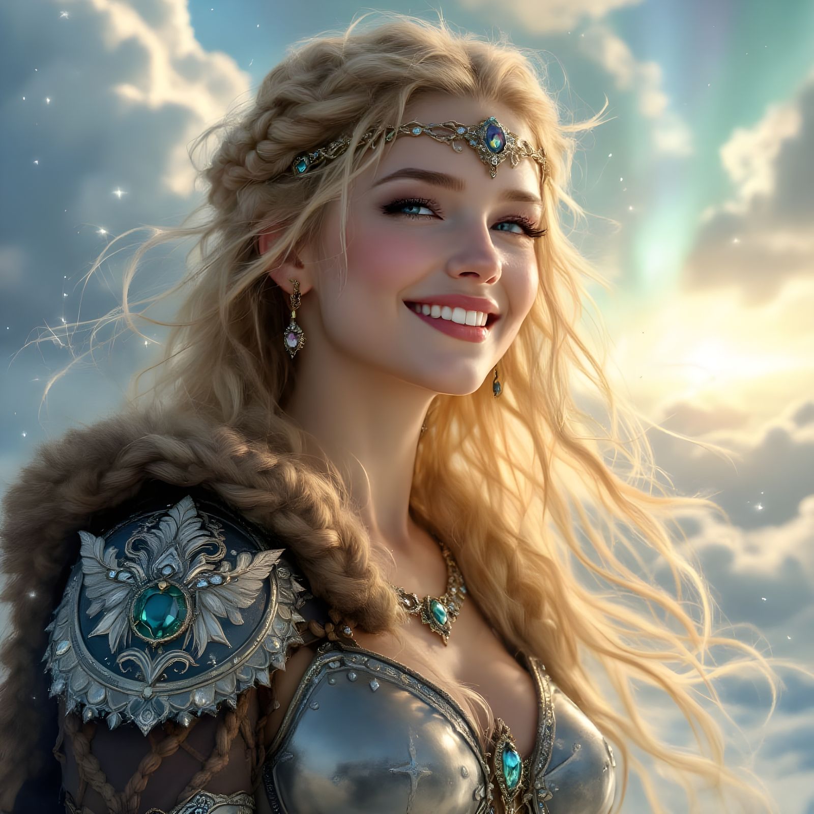 Goddess of Mirth in Anna Razumovskaya's Style