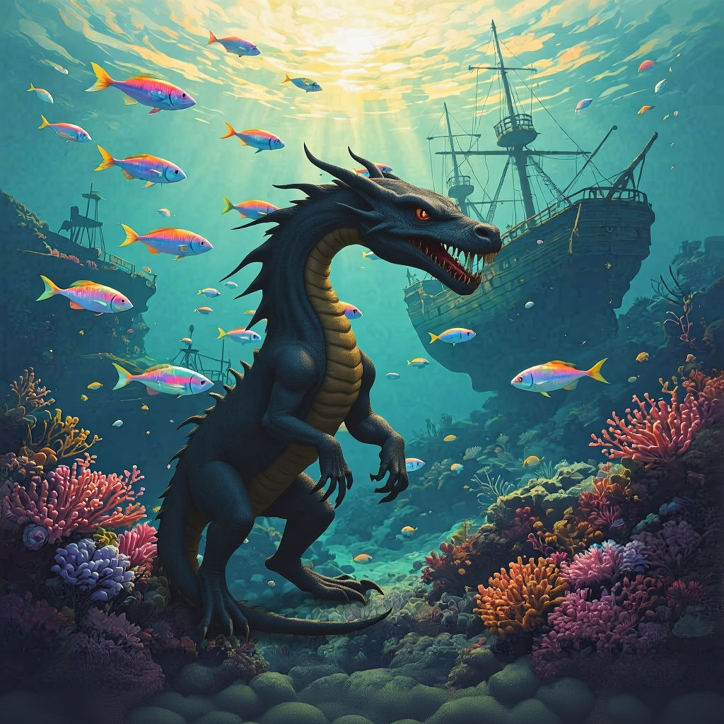 AI Generated Underwater World