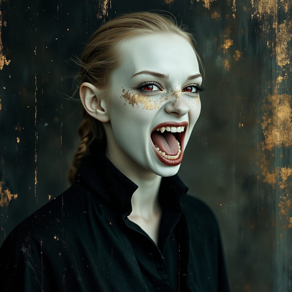 Vampire Portrait: High-Fashion Studio Photography