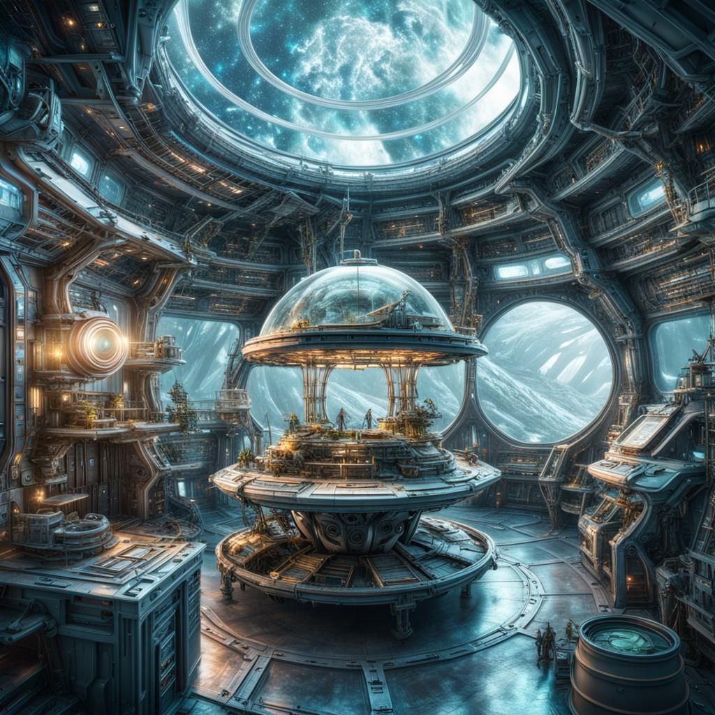 Fairies Create Universe Magic in Retrofuturist Space Station