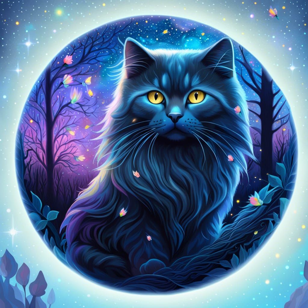 Russian blue Siberian Magic cat by Per.