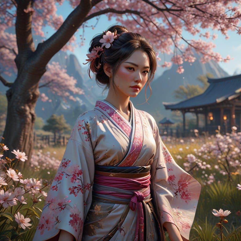 Edo Meets the Wild West in Vibrant Portrait