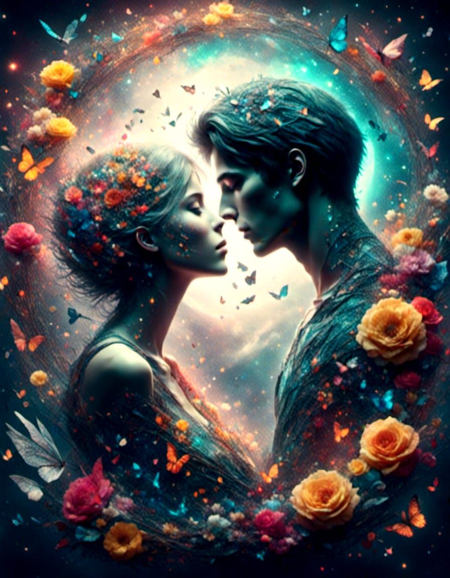 Surreal Endless Love in Dreamy Darkness