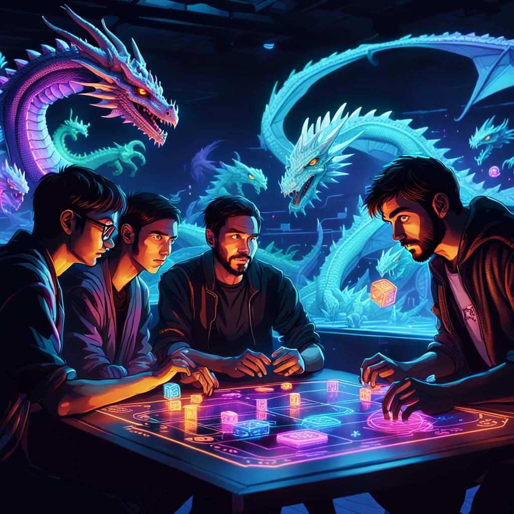 Friends Play Holographic Dungeons and Dragons