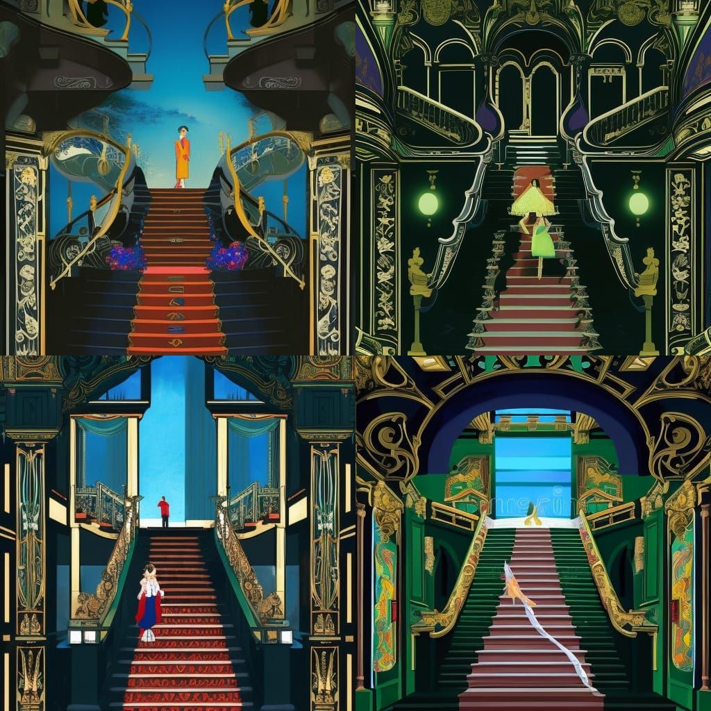 Grand Staircase to Heaven: Maximalist Digital Art