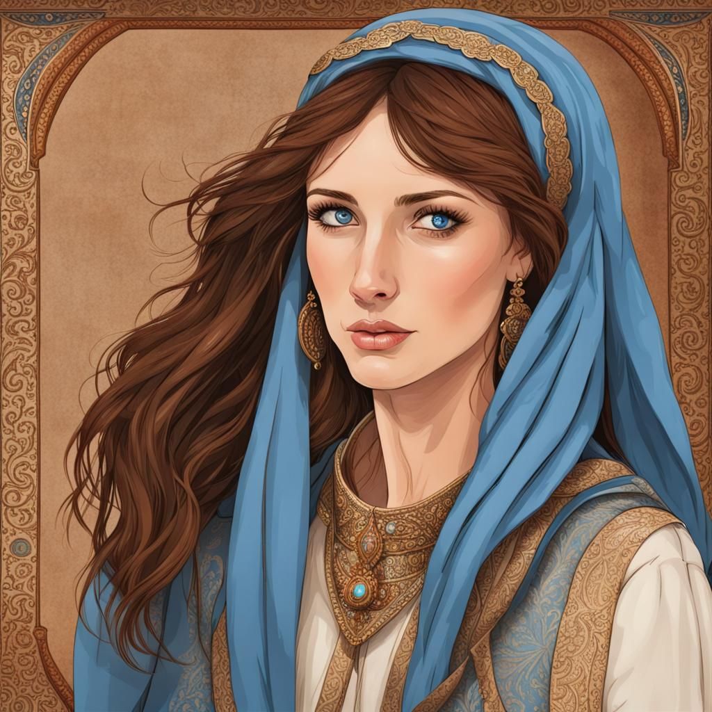 Arabian Storyteller with Captivated Audience