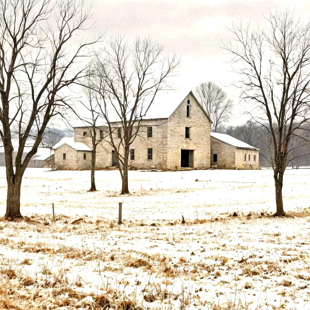 Winter Barn in Pennsylvania, Wyeth Style