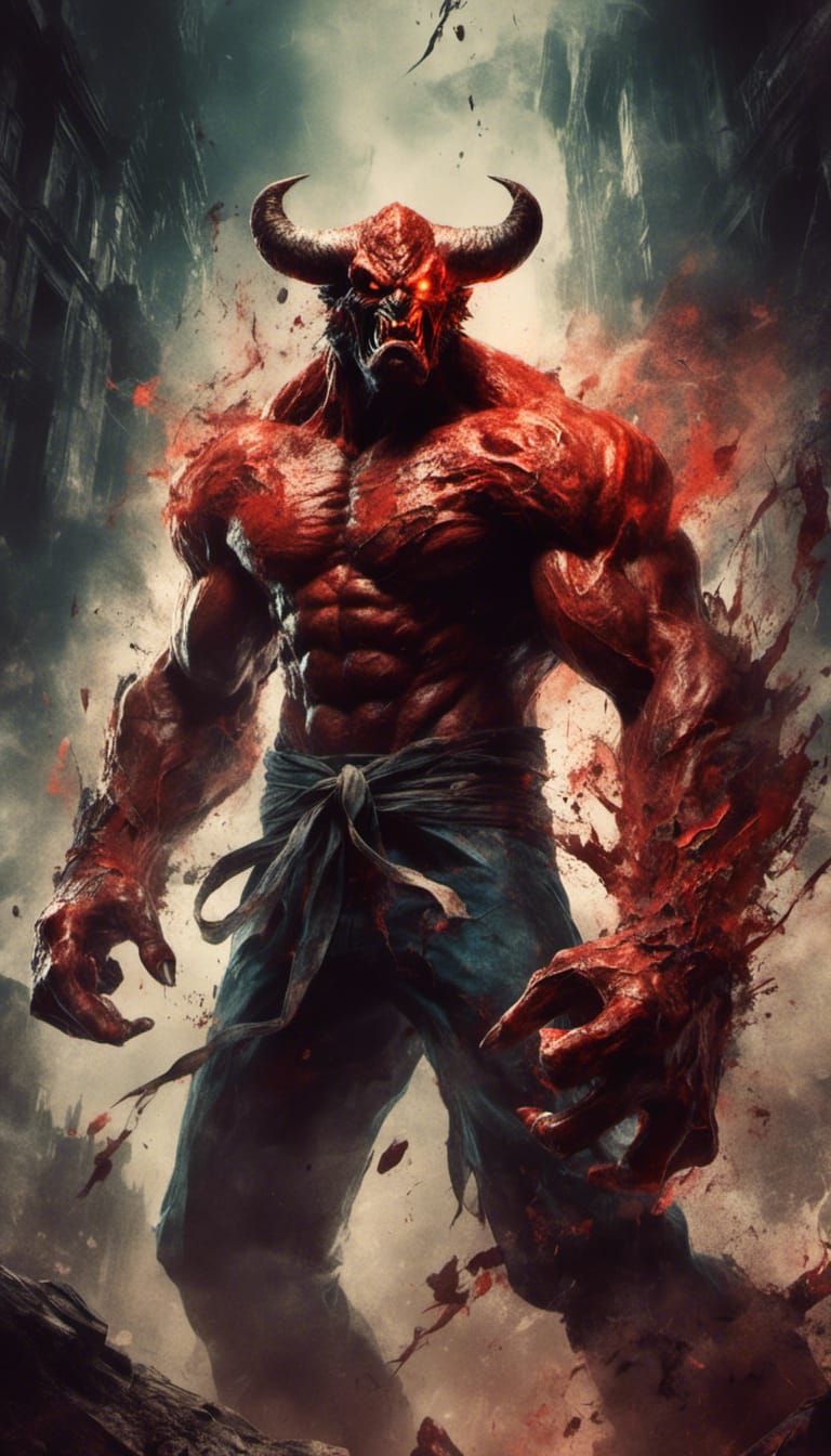 Street Fighter 2 Balrog in Macabre Style