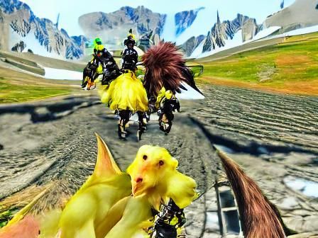 Chocobo Racing Fun in Final Fantasy Style