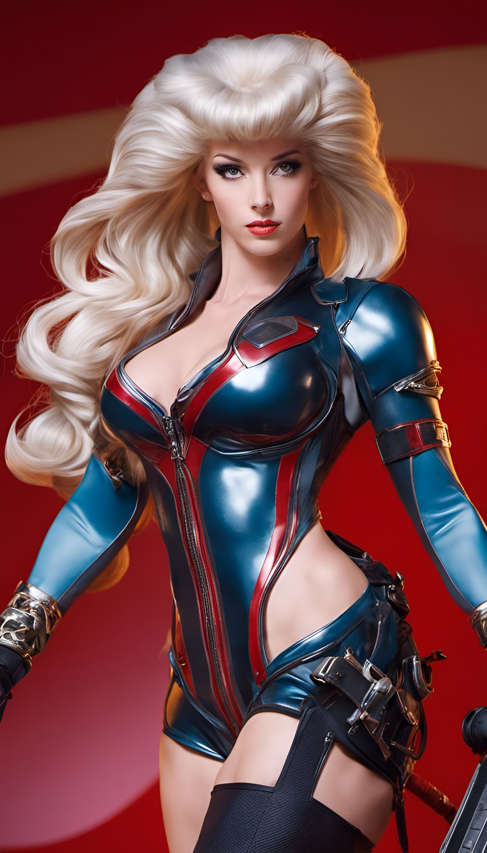 Anime Style Bodybuilder as Video Game Character