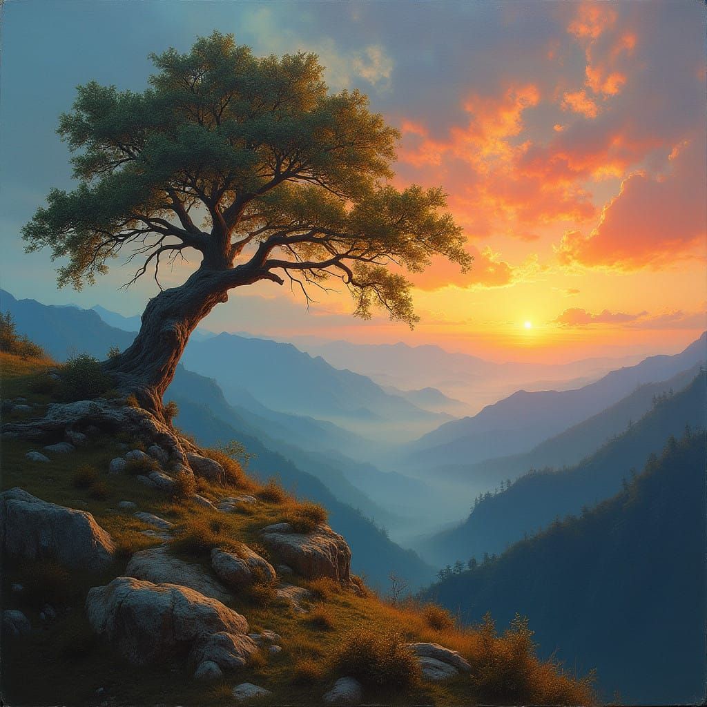 Ethereal Tree Majestically Dominates Fantasy Landscapes in V...