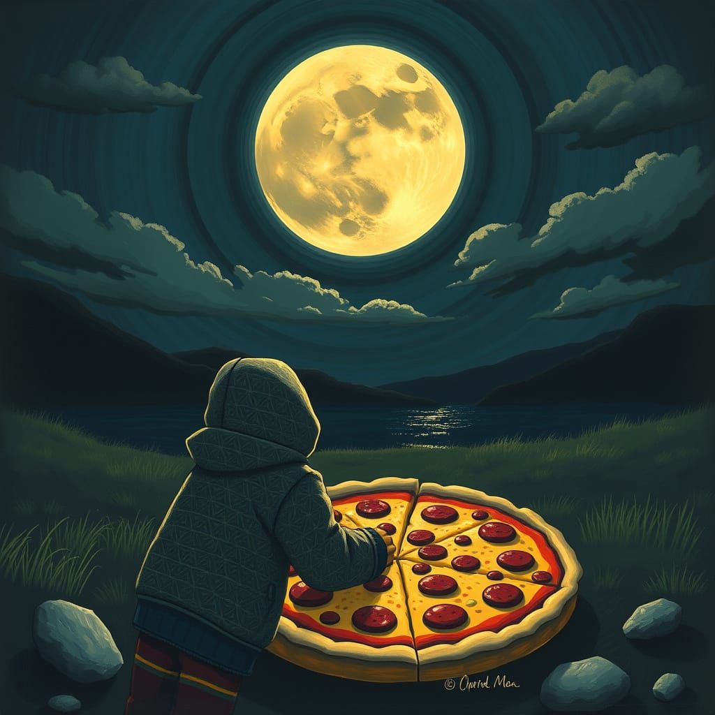 When the moon hits your eye like a big pizza pie