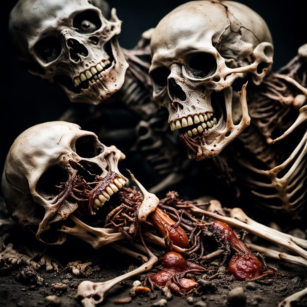 Macabre Forensic Photography: Decomposed Corpses Cannibalism