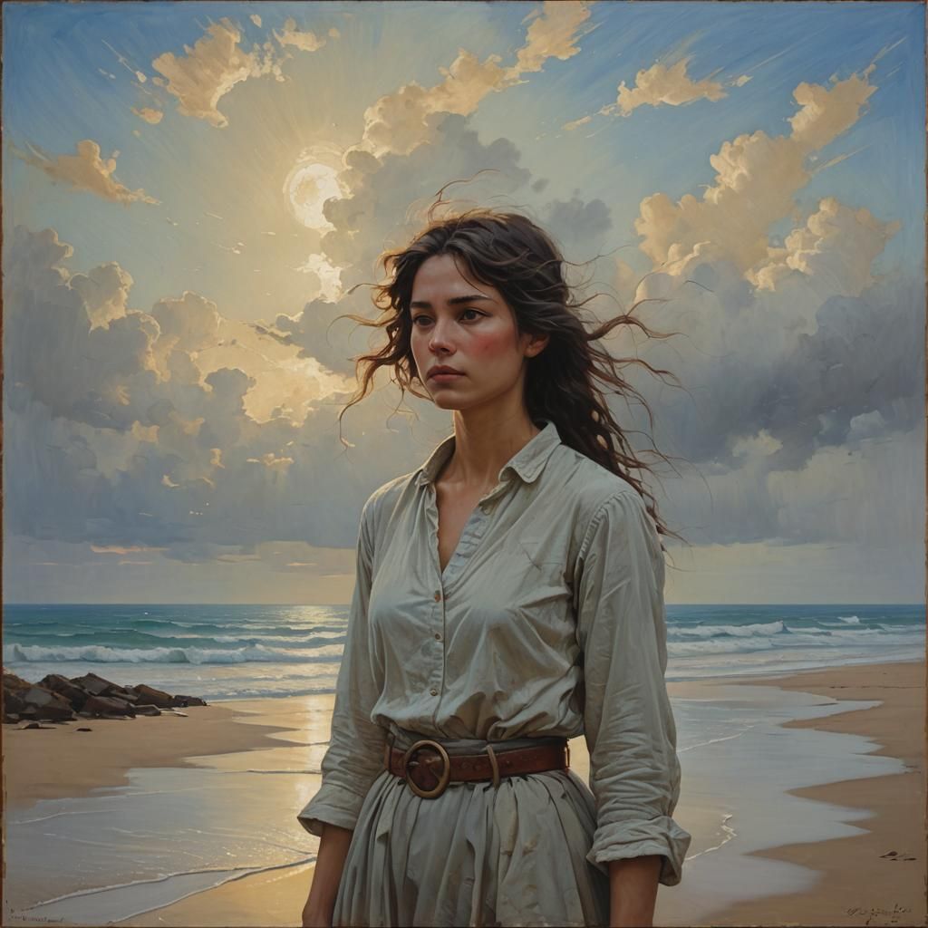 Evocative Oil Painting of Longing by James Gurney