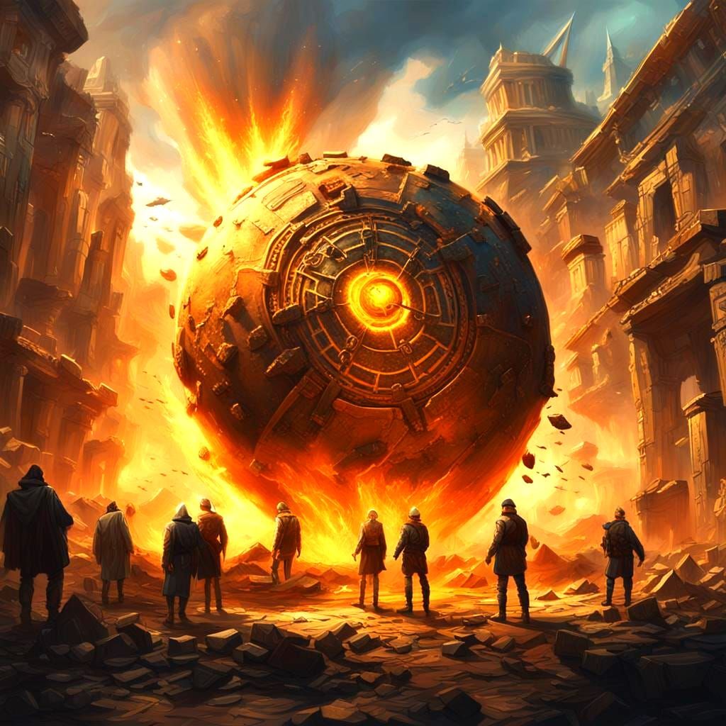 Epic Fantasy Bomb Concept Art